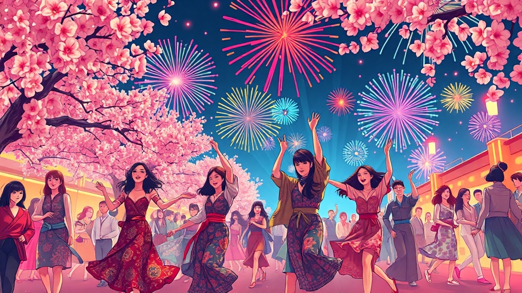 2025년, 축제를 즐겨보세요! (illustration 스타일)
