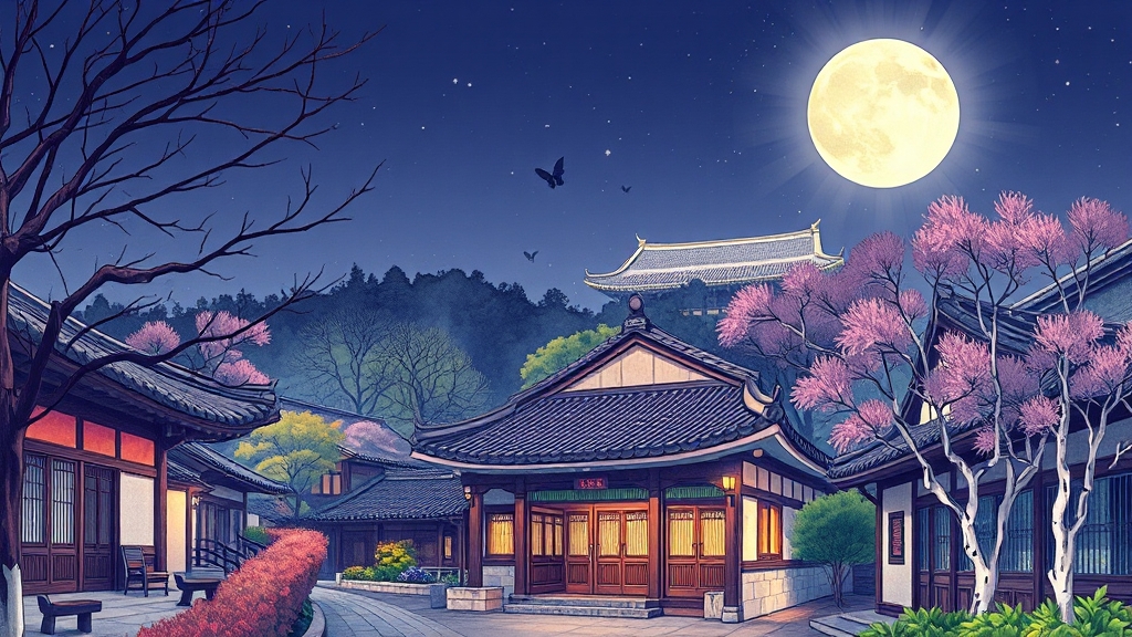 창덕궁 주변 가볼 만한 곳 (cartoon 스타일)