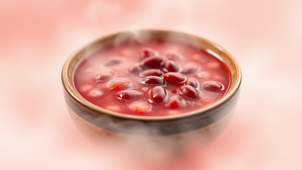 팥죽 간 맞추기 꿀팁 (watercolor 스타일)