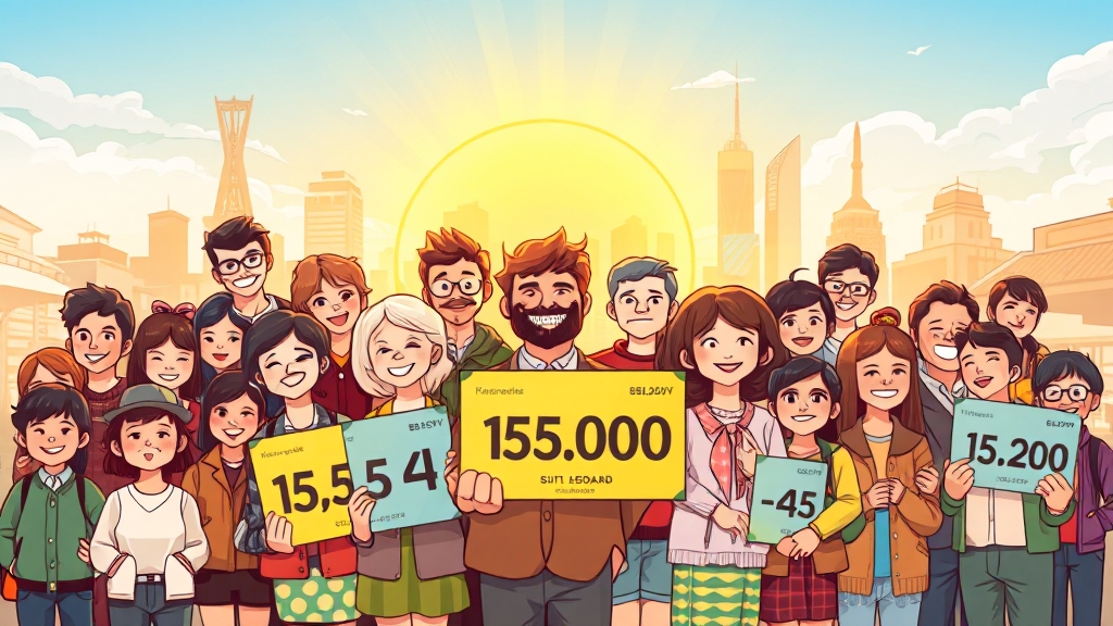 2025년 민생회복 소비쿠폰 (cartoon 스타일)