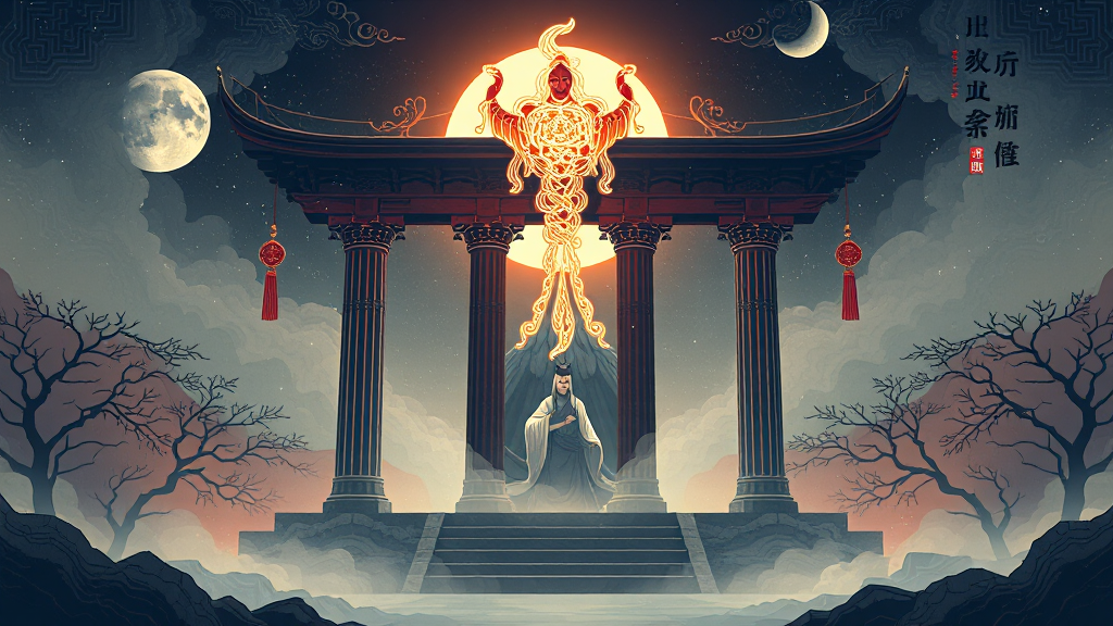 사주 vs 신점, 뭐가 다를까? (illustration 스타일)