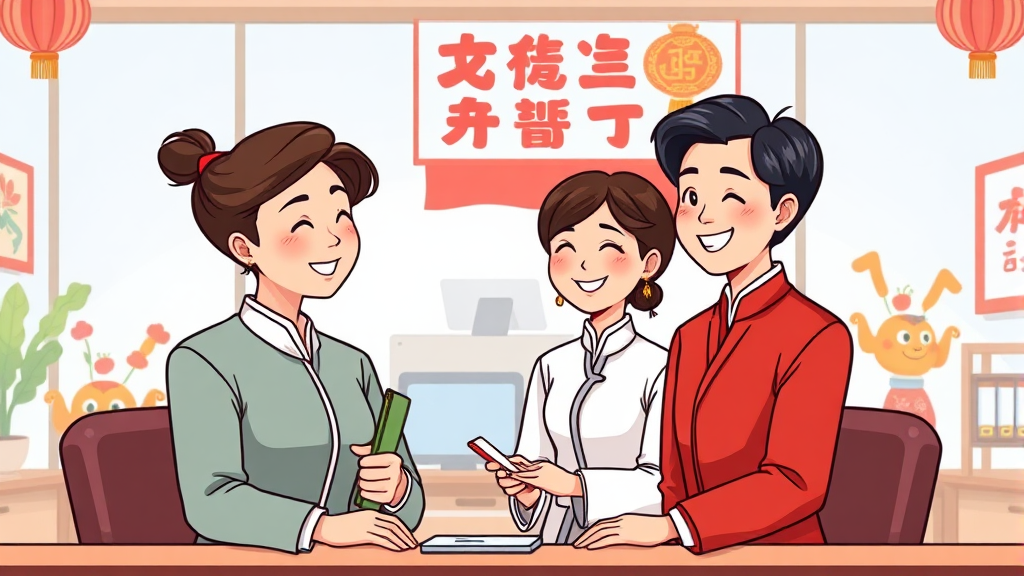 직장 상사/동료를 위한 격식 있는 인사 (cartoon 스타일)