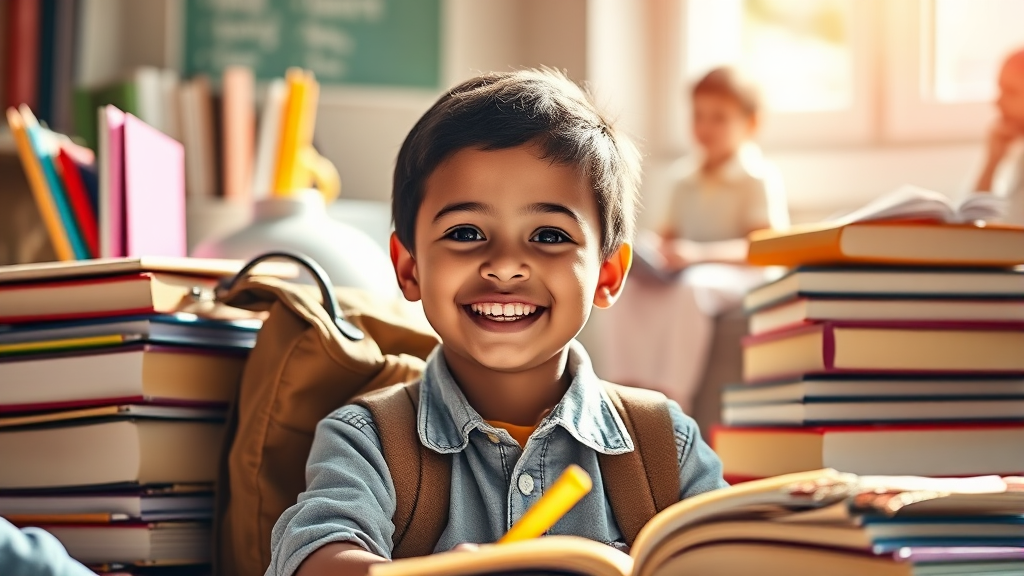 교육비 및 생활 보조금 지원 (realistic 스타일)