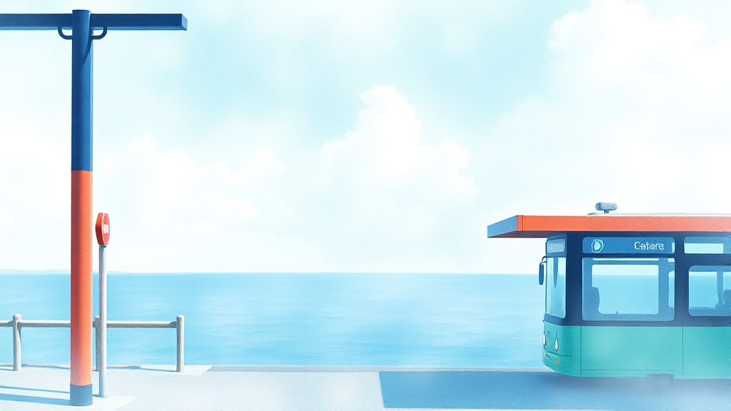 교통 및 주차 정보 (watercolor 스타일)