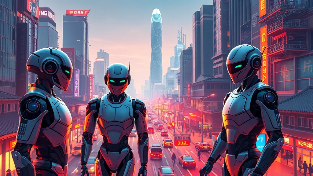 산업 성장 전망 및 로드맵 (illustration 스타일)