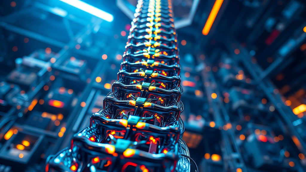 AI 기술 발전과 브로드컴의 역할 (realistic 스타일)