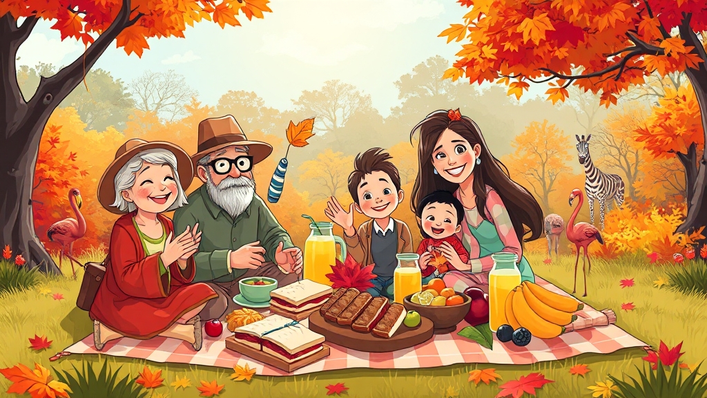 전주 동물원, 단풍과 즐길 거리 가득 (cartoon 스타일)