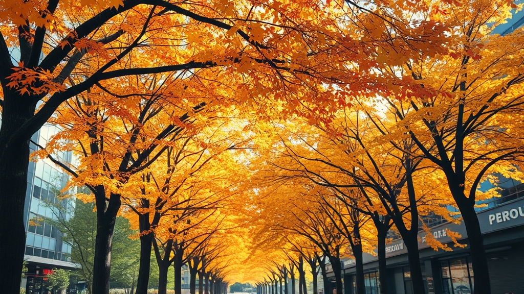 서울 단풍 명소 TOP10 (realistic 스타일)