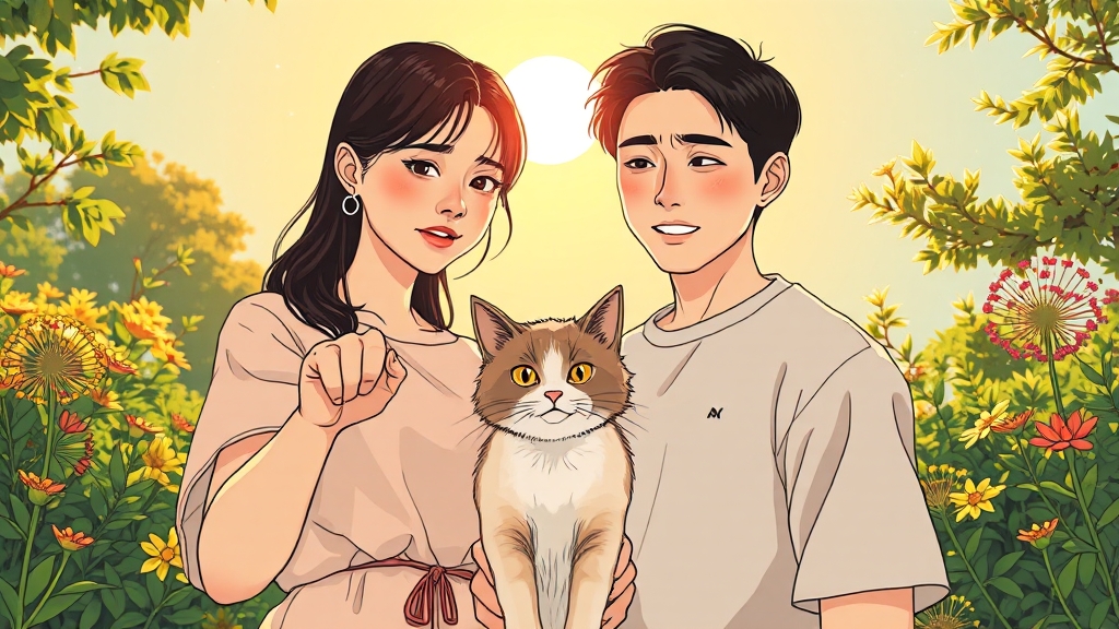 주요 등장인물 관계 (illustration 스타일)