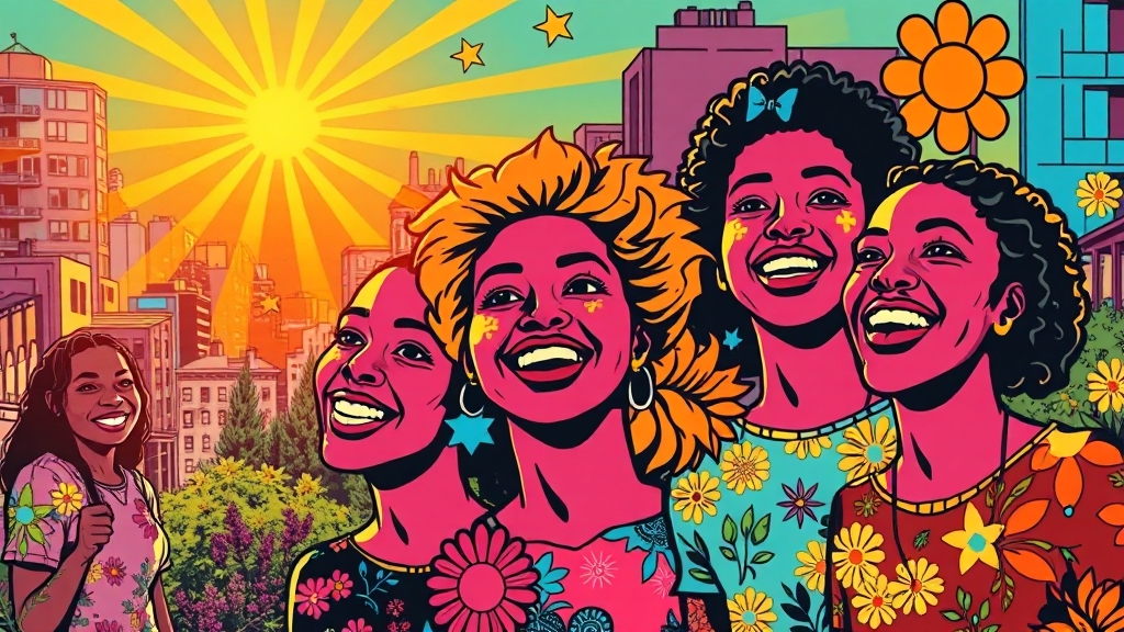 계층별 맞춤 지원 정책 (popart 스타일)