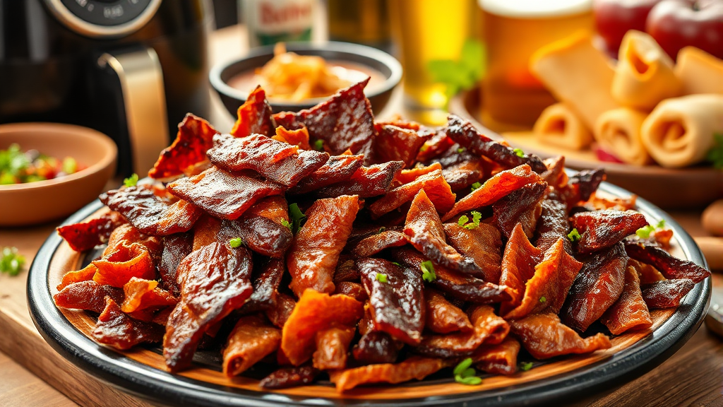 코주부 육포 종류별 활용법 (realistic 스타일)