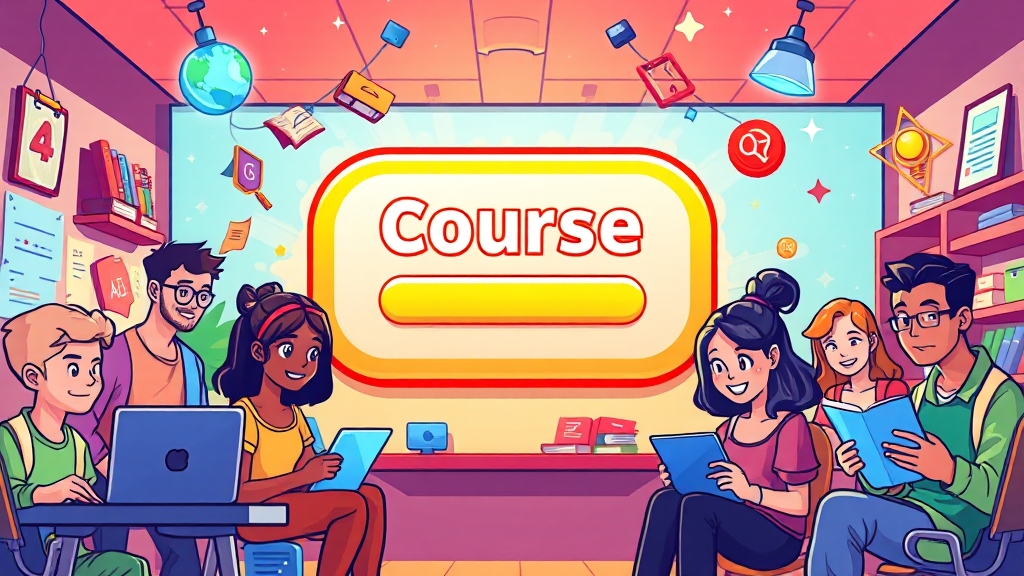 교육 과정 신청 (cartoon 스타일)