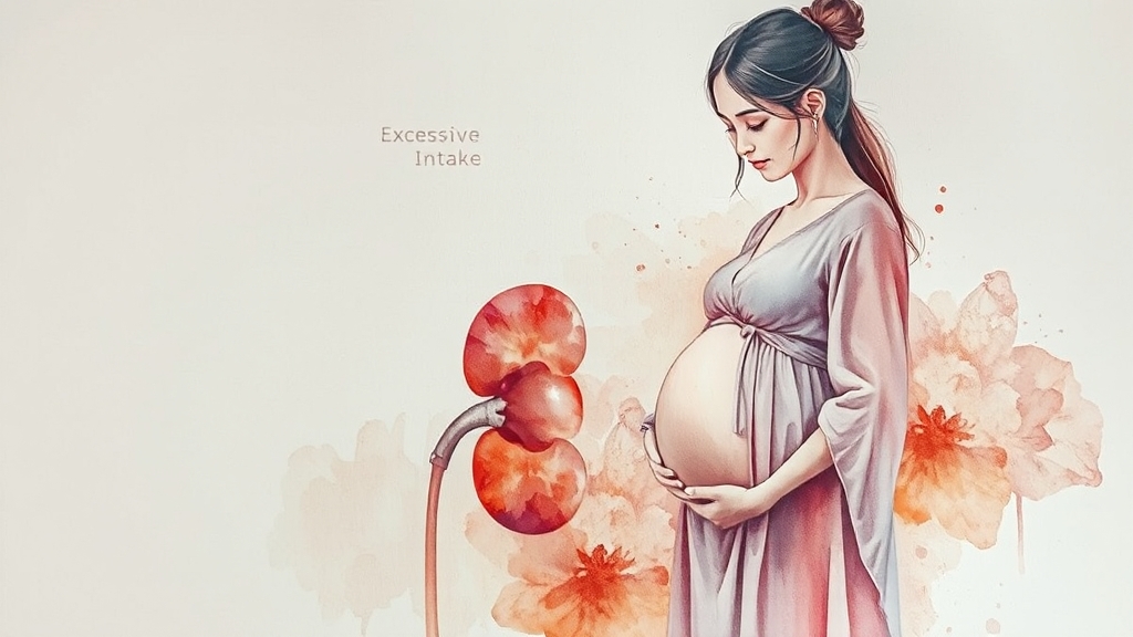 섭취 시 주의사항 & 부작용 (watercolor 스타일)