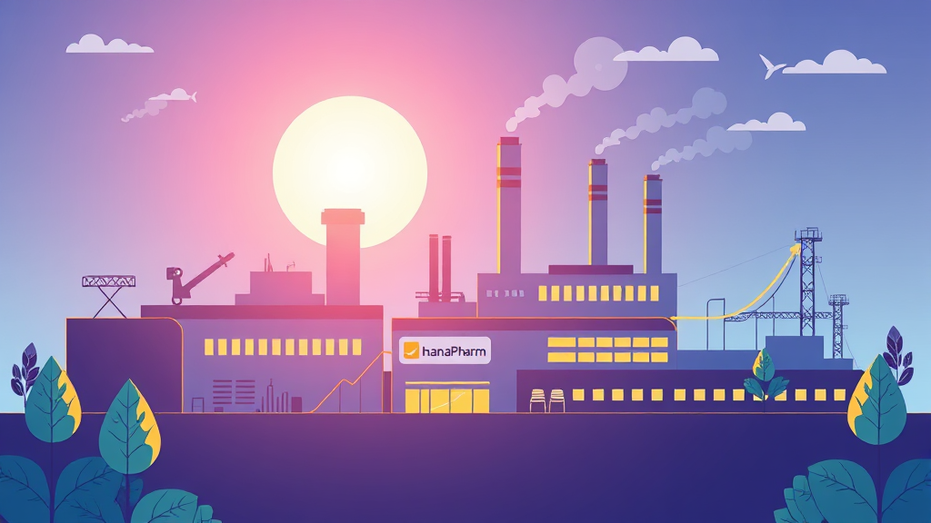 하나제약 경쟁력 및 시장 전망 (illustration 스타일)