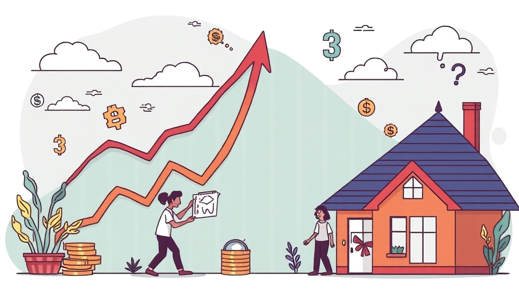주담대 vs 신용대출: 금리 역전 발생 (illustration 스타일)