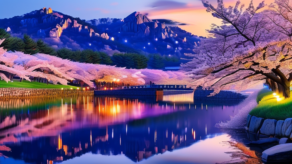 경주 벚꽃 축제 및 행사 정보 (realistic 스타일)