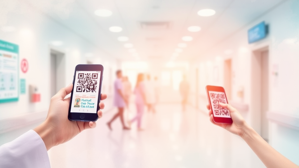 병원 & 약국 접수 방법 (watercolor 스타일)