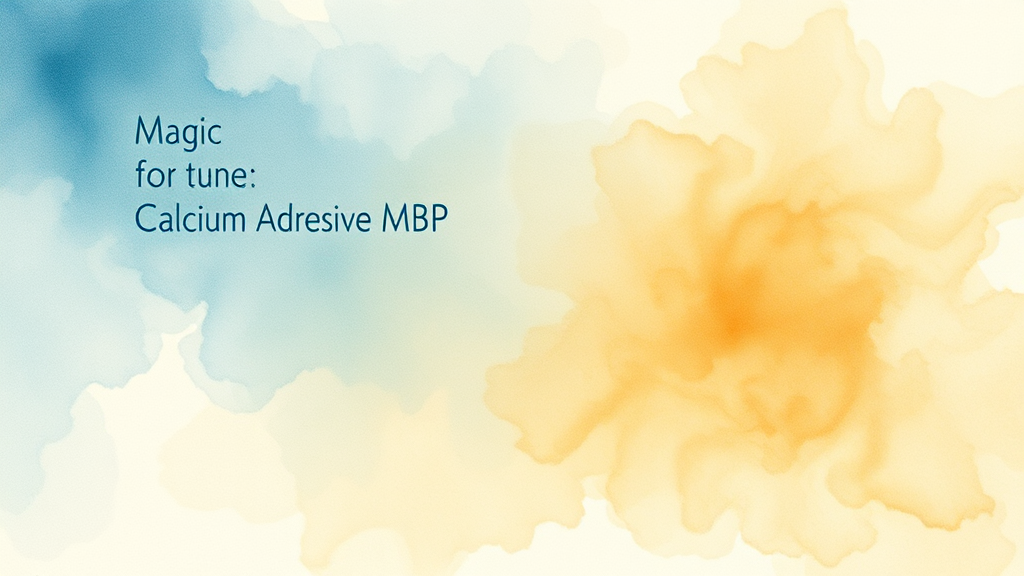 MBP, 뼈 건강과 어떤 관계? (watercolor 스타일)