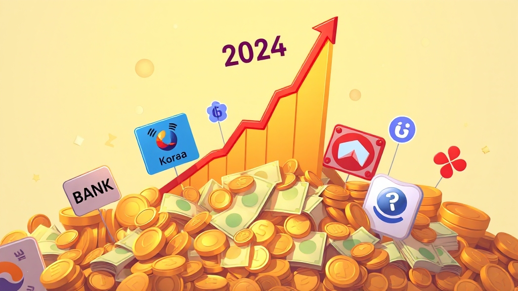 2024 은행별 예금 금리 현황 (cartoon 스타일)
