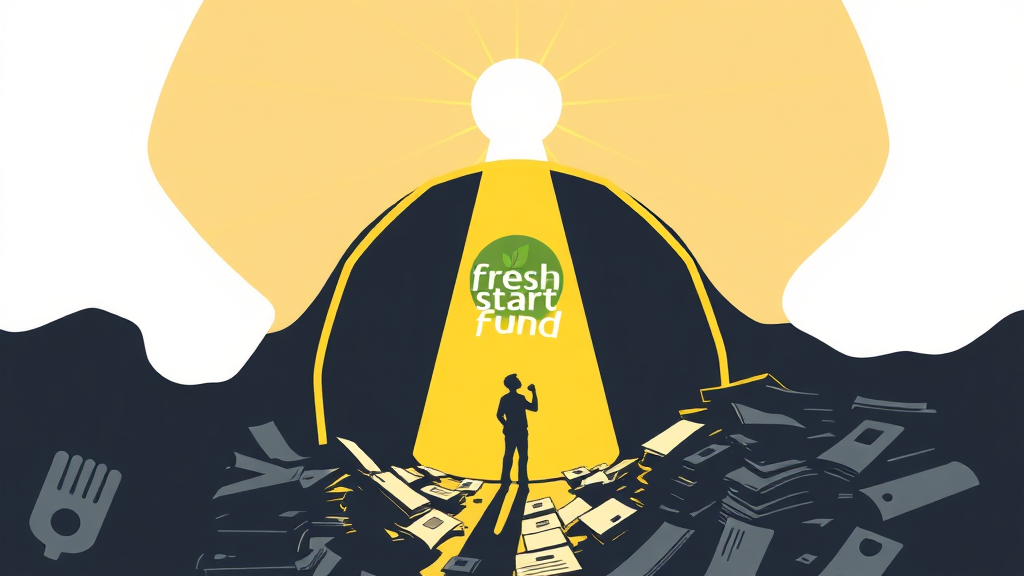 새출발기금: 자격 및 신청 (illustration 스타일)