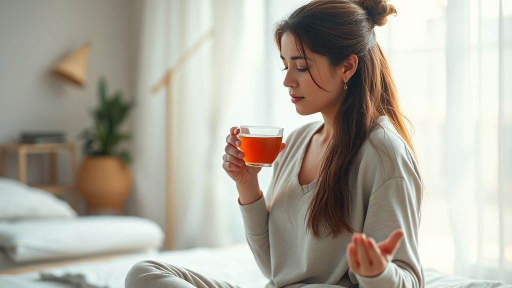 위 건강을 위한 생활 습관 (realistic 스타일)