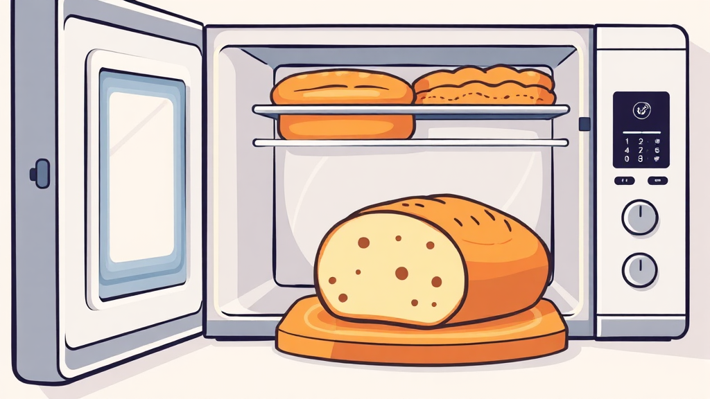 빵 보관 방법 (cartoon 스타일)