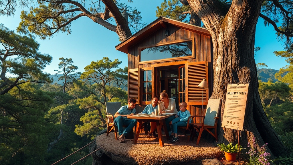 휴양림 이용 정보 (realistic 스타일)