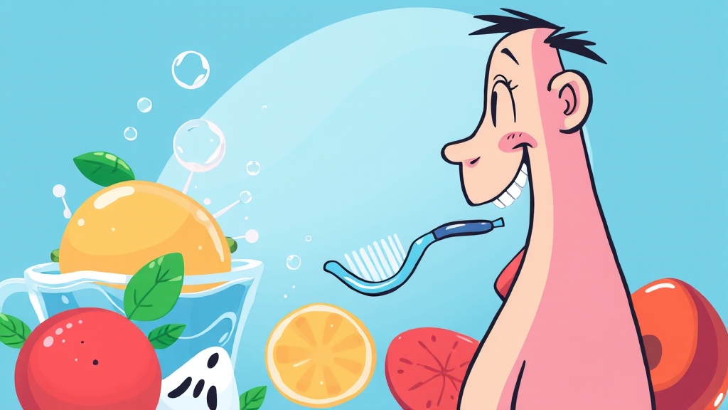 백태 제거 방법 (cartoon 스타일)