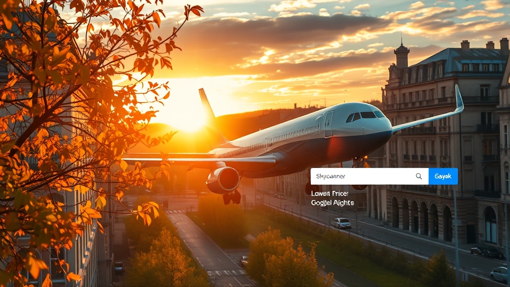 항공권 가격 비교 필수! (realistic 스타일)