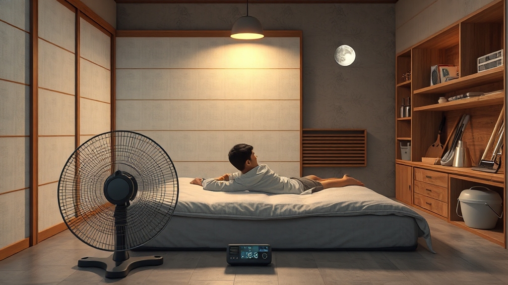 선풍기 활용 꿀팁 대방출 (realistic 스타일)