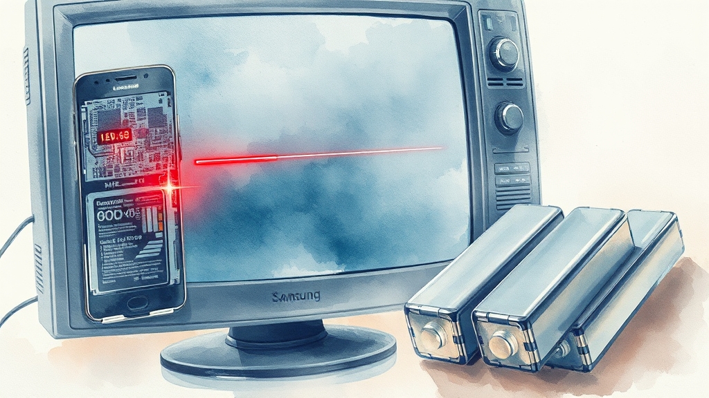 배터리 교체 시기: 자가 진단법 (watercolor 스타일)