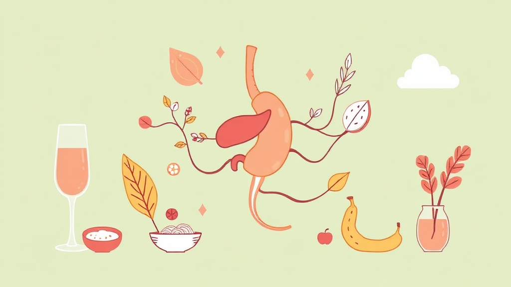 췌장 기능 개선을 위한 식단 전략 (illustration 스타일)