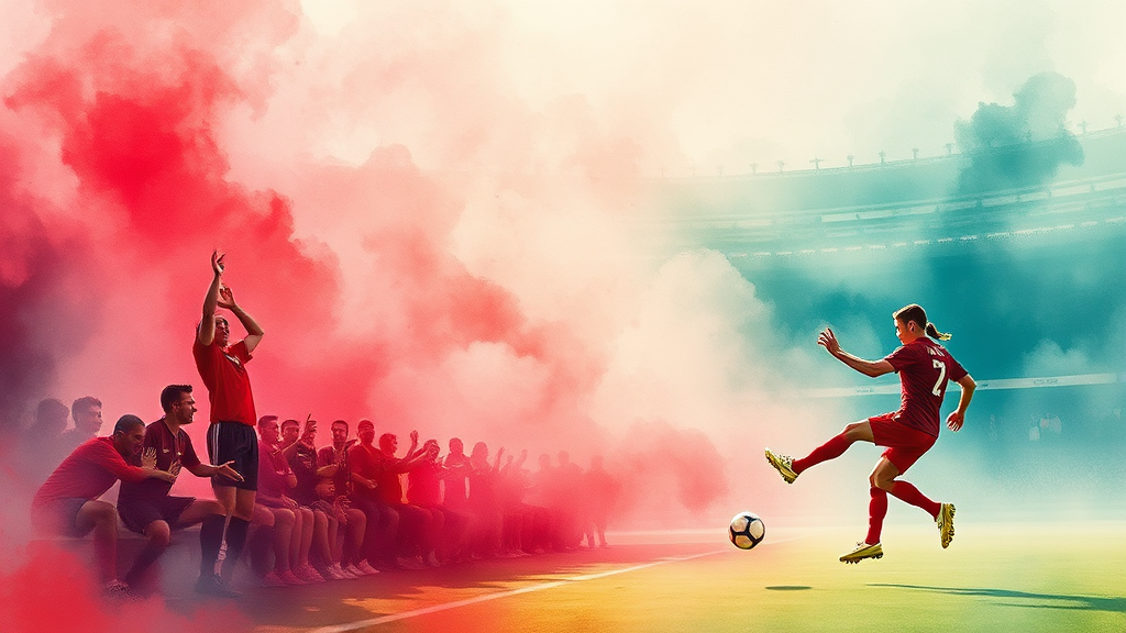 A조 팀별 전력 비교 분석 (watercolor 스타일)