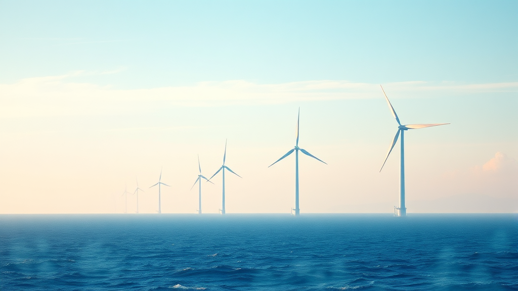 풍력 발전 시장, 앞으로는? (watercolor 스타일)