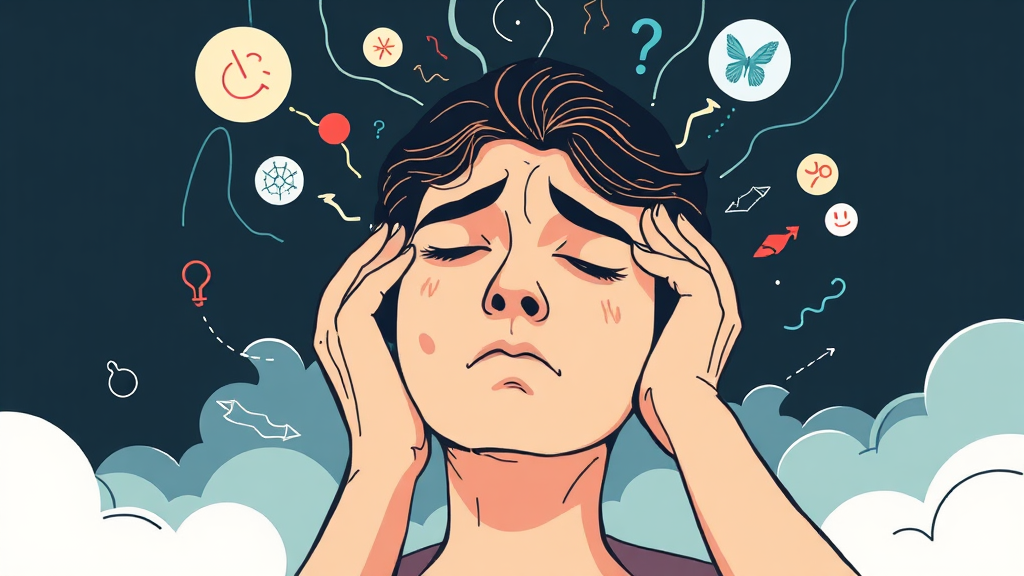 불안 장애란 무엇인가? 정의와 핵심 증상 (illustration 스타일)