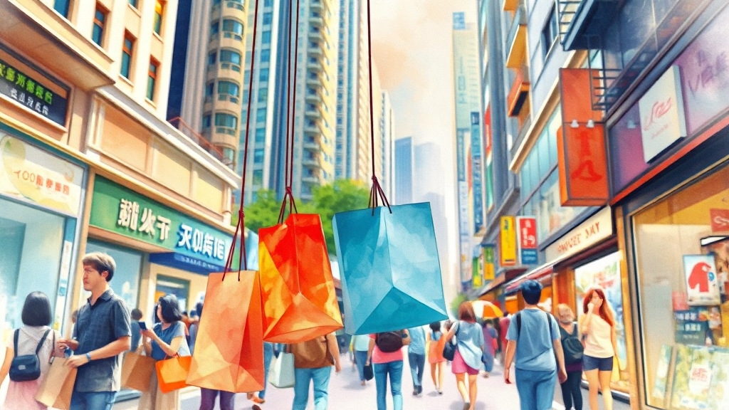 홍콩 쇼핑 핫플레이스 & 동선 (watercolor 스타일)
