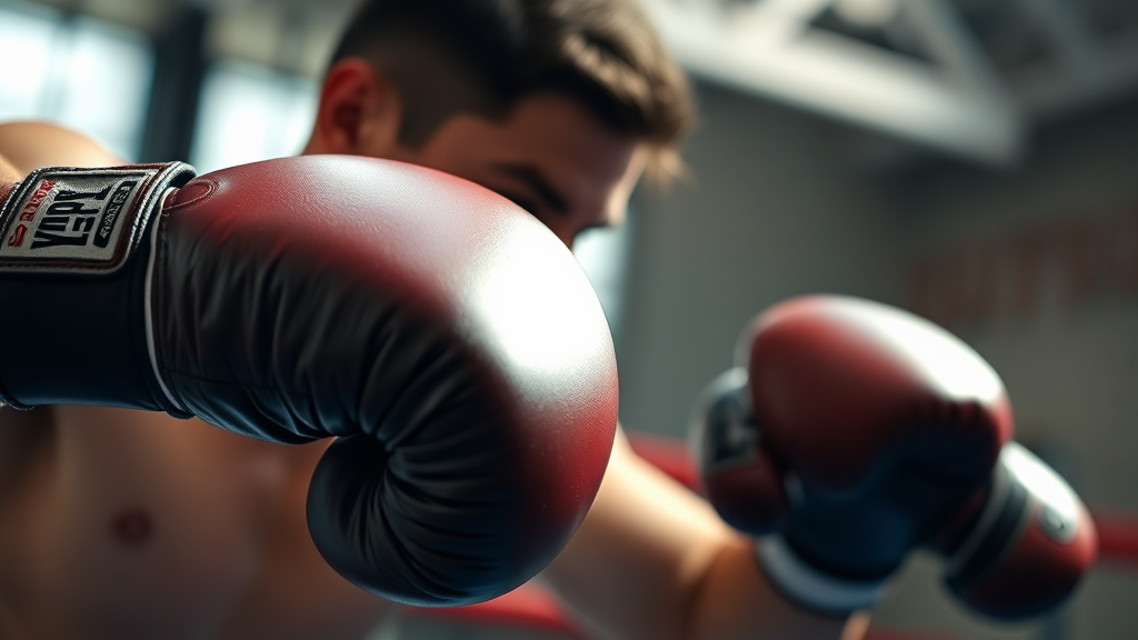 초보자를 위한 복싱 글러브 온스 선택 시 주의사항 (realistic 스타일)