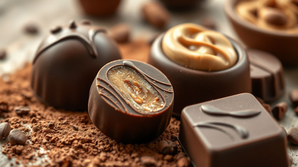 수제 초콜릿 레시피 (초보자 가이드) (realistic 스타일)