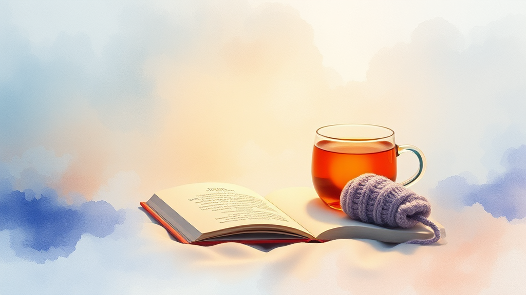 수면 전 루틴 만들기 (watercolor 스타일)