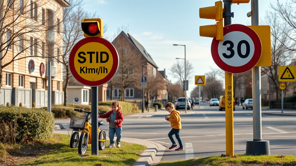 어린이 보호구역, 왜 중요할까요? (realistic 스타일)
