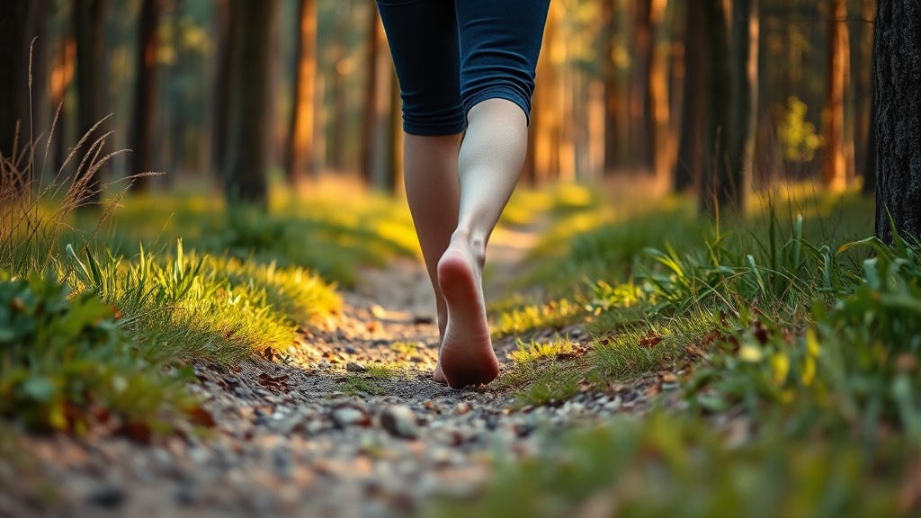 초당산 맨발 클럽: 자연과 하나 되는 특별한 경험 (realistic 스타일)