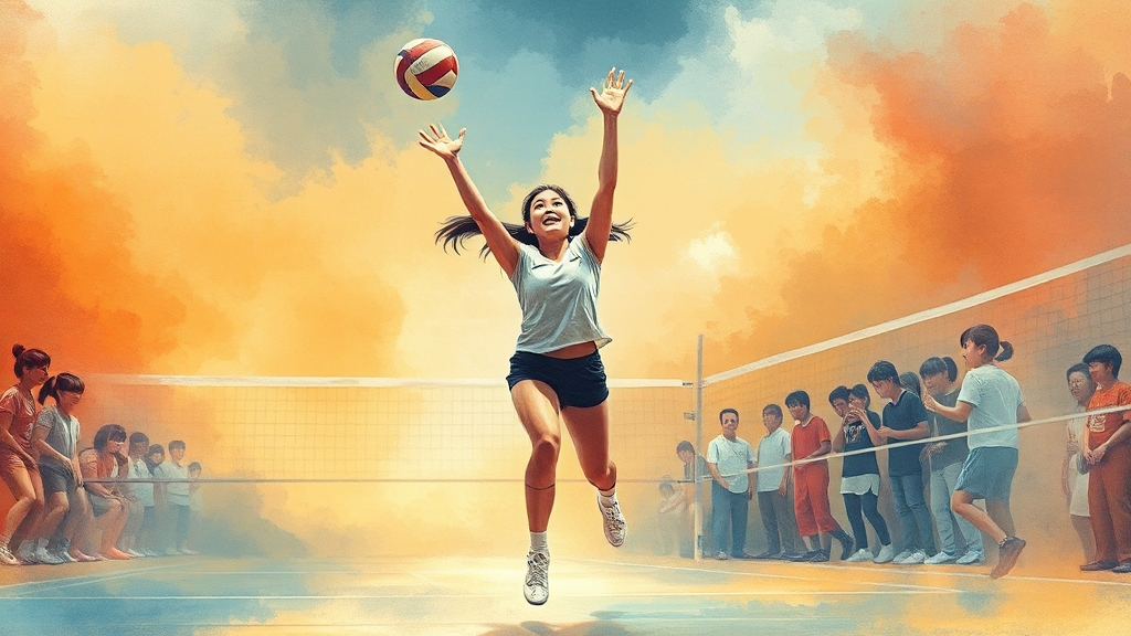 문지윤 선수, 누구인가? (watercolor 스타일)