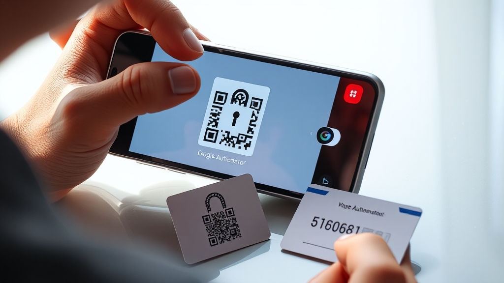 Google Authenticator 연동 방법 (realistic 스타일)