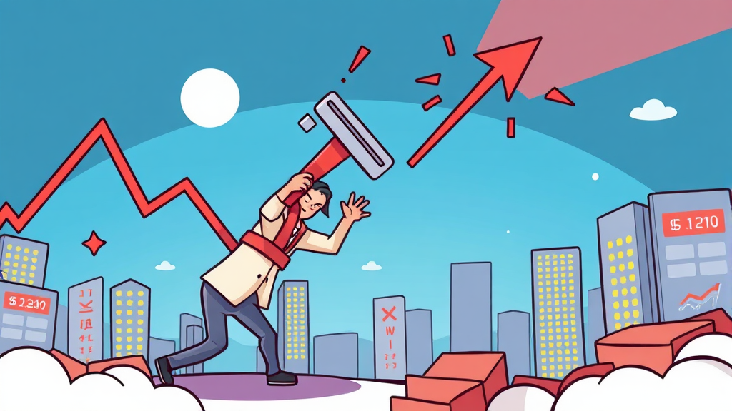 이재명 발언, 주가에 직격탄? (cartoon 스타일)