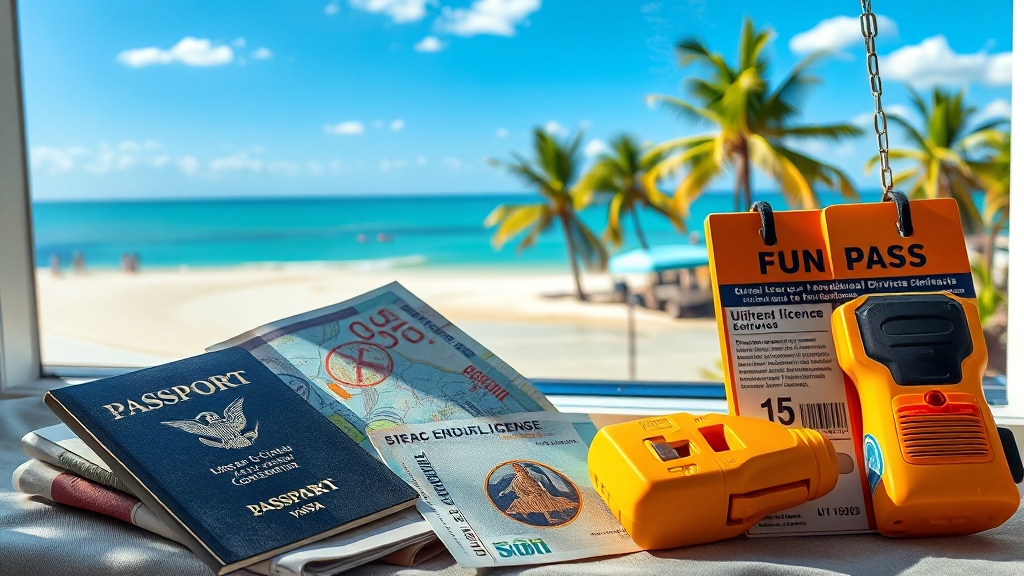 여행 준비: 필수 정보 (realistic 스타일)