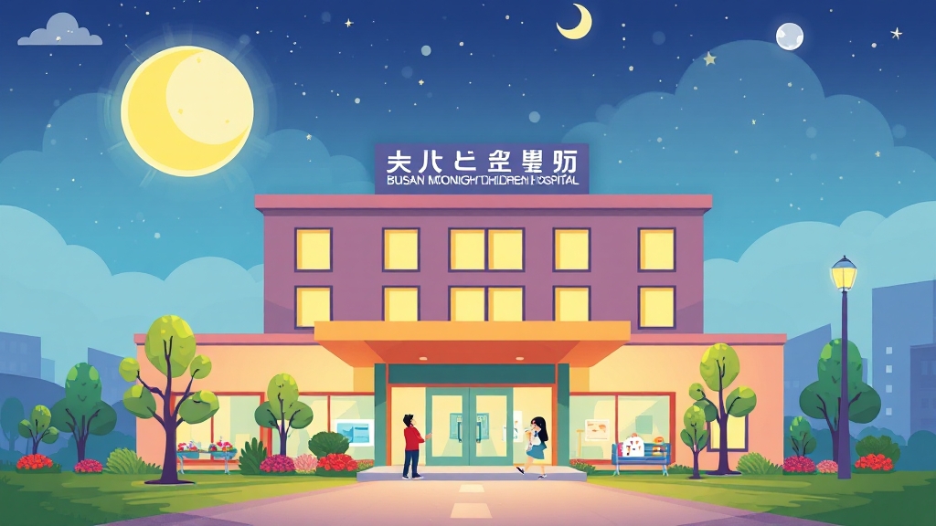 2025 최신! 부산 달빛어린이병원 현황 (cartoon 스타일)
