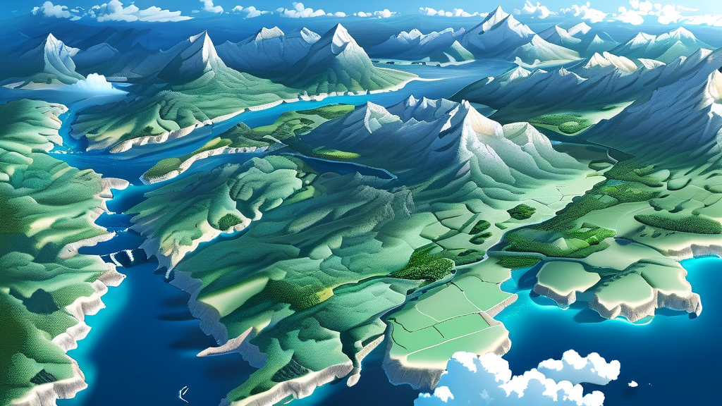 우리나라 지도 크게 보는 방법: 핵심 기능과 활용법 (realistic 스타일)