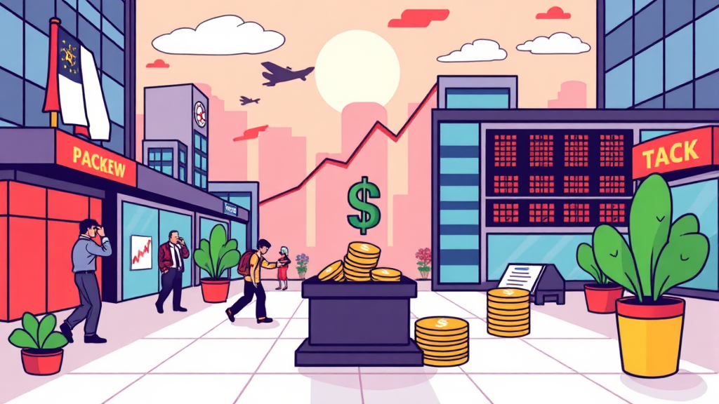 외국인 매도 공세 속 우선주 선호 현상 분석 (cartoon 스타일)