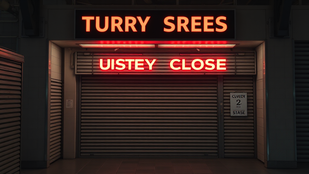 사업자 철수, 왜? (realistic 스타일)