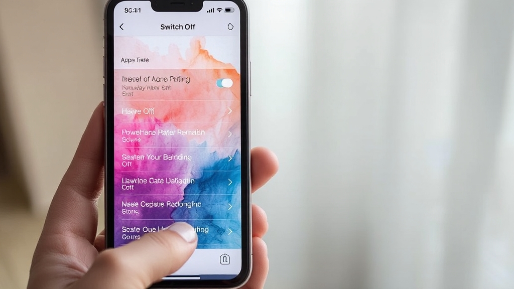 아이폰, 자동 업데이트 끄는 법 (watercolor 스타일)
